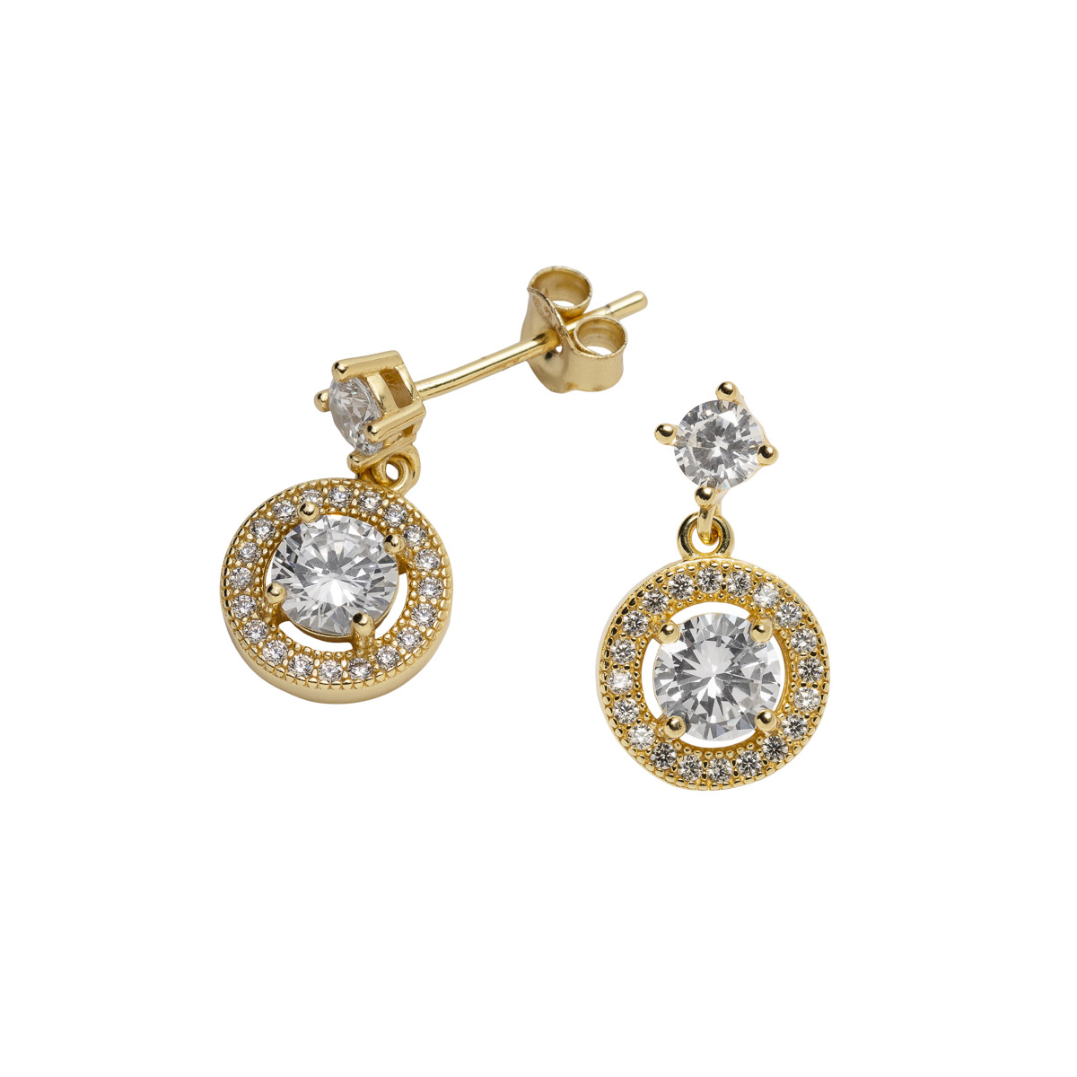 Øredobber 925 Forgylt Sølv