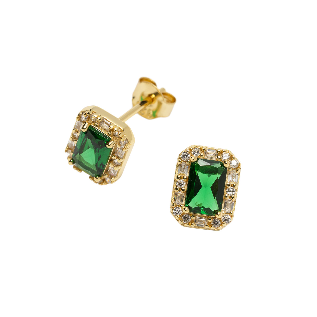 Øredobber 925 Forgylt Sølv