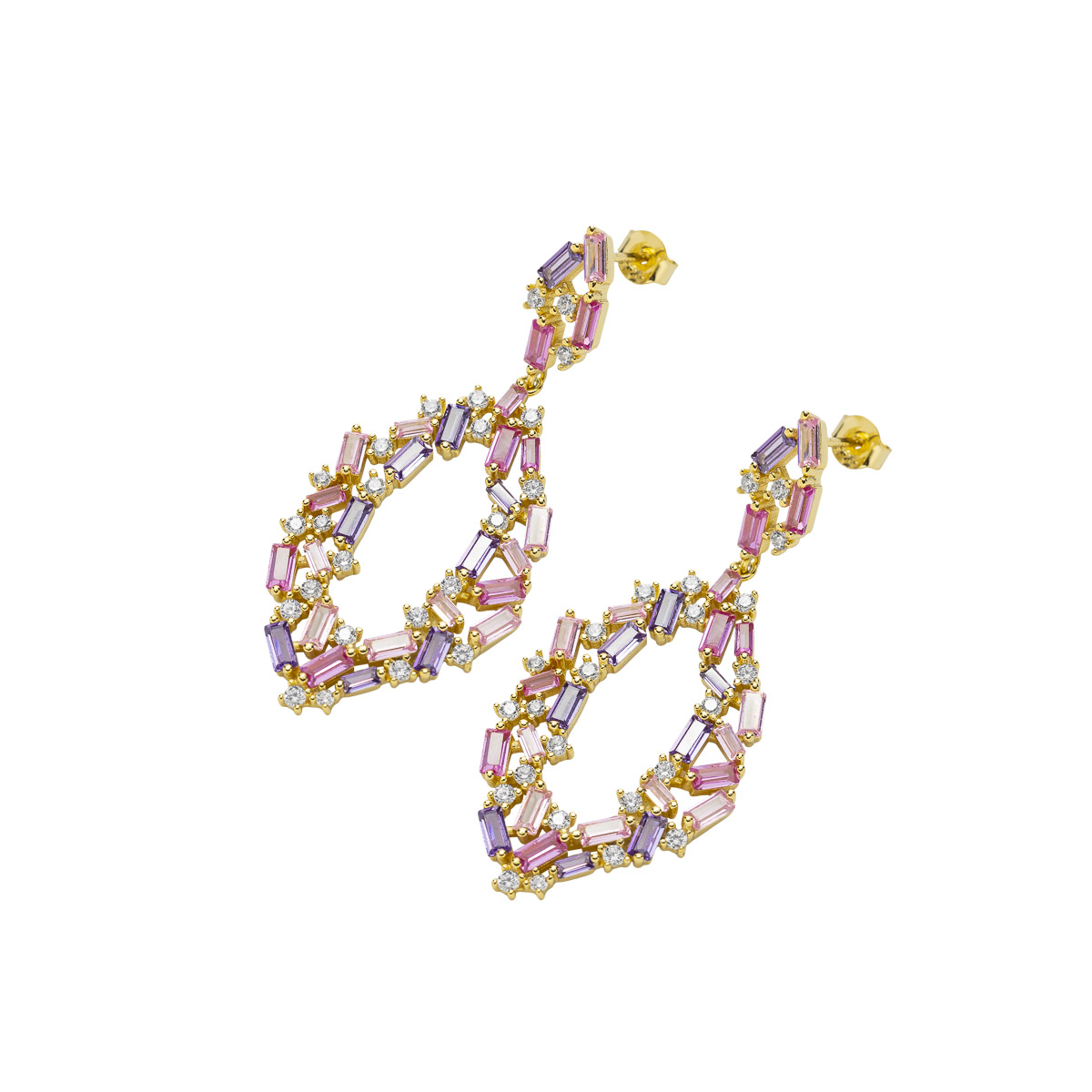 Øredobber 925 Forgylt Sølv