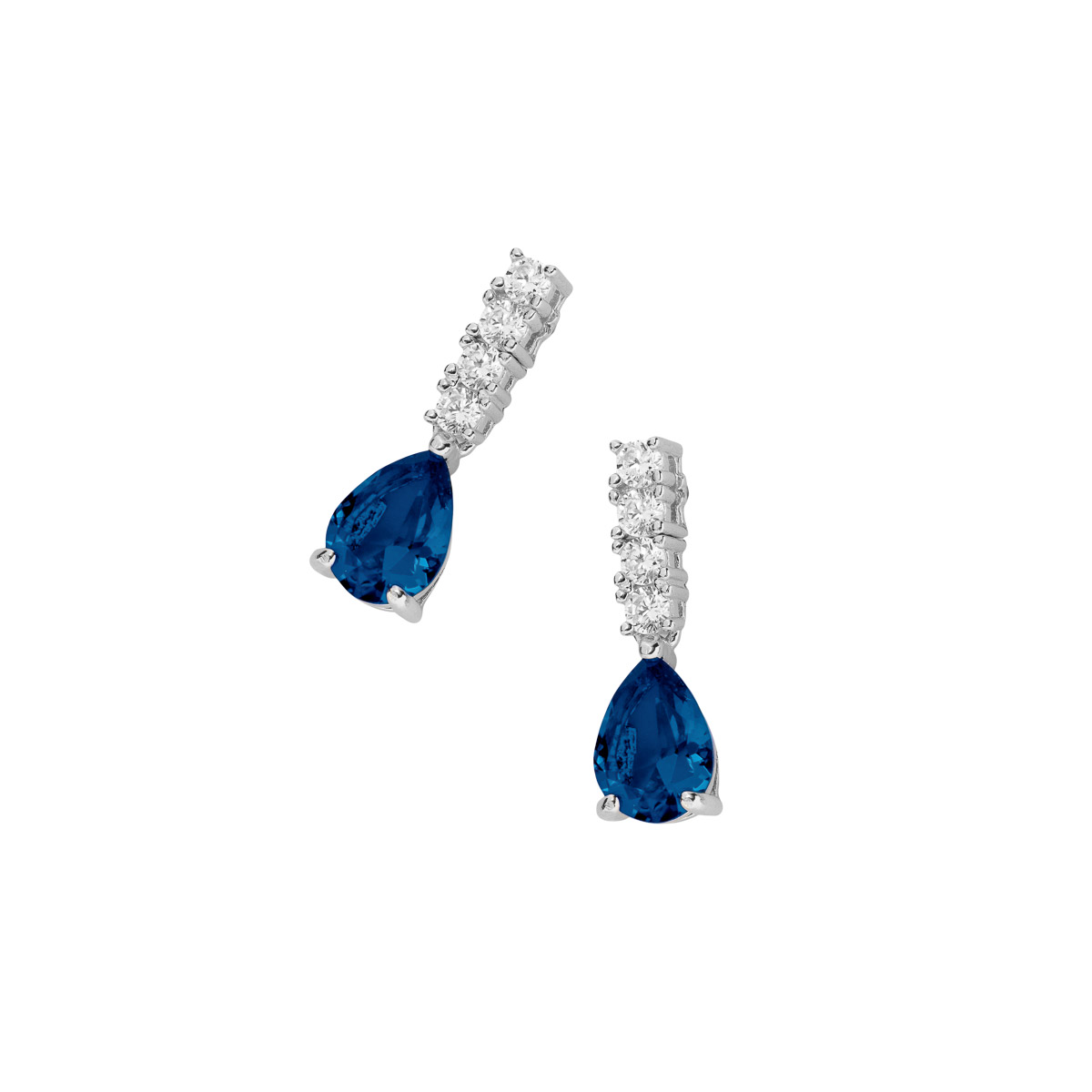 Øredobber 925 Sølv Blå