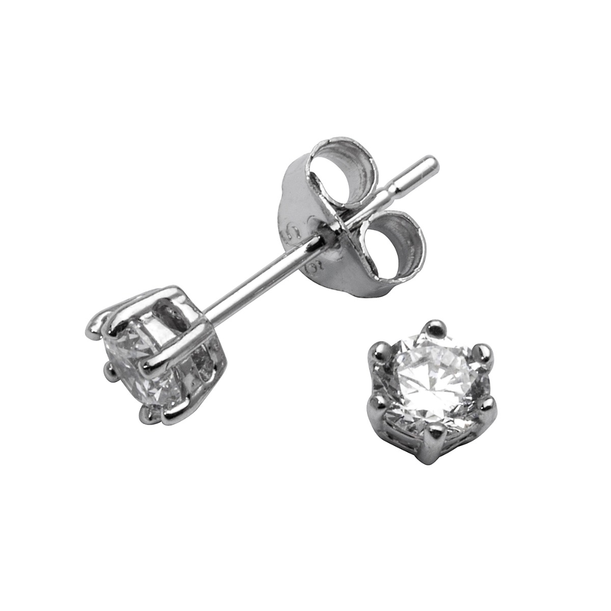 Øredobber 925 Sølv 4 mm