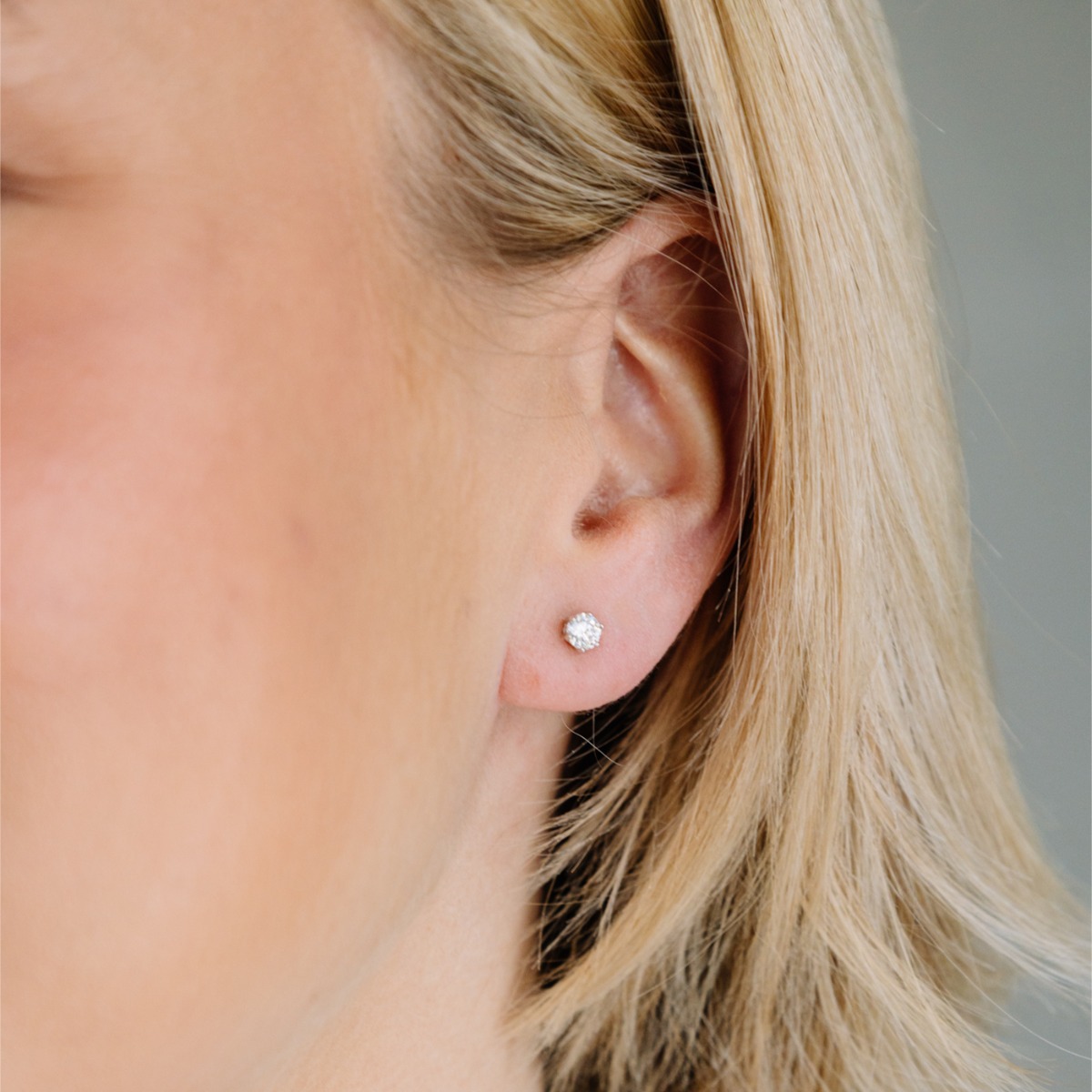 Øredobber 925 Sølv 4 mm