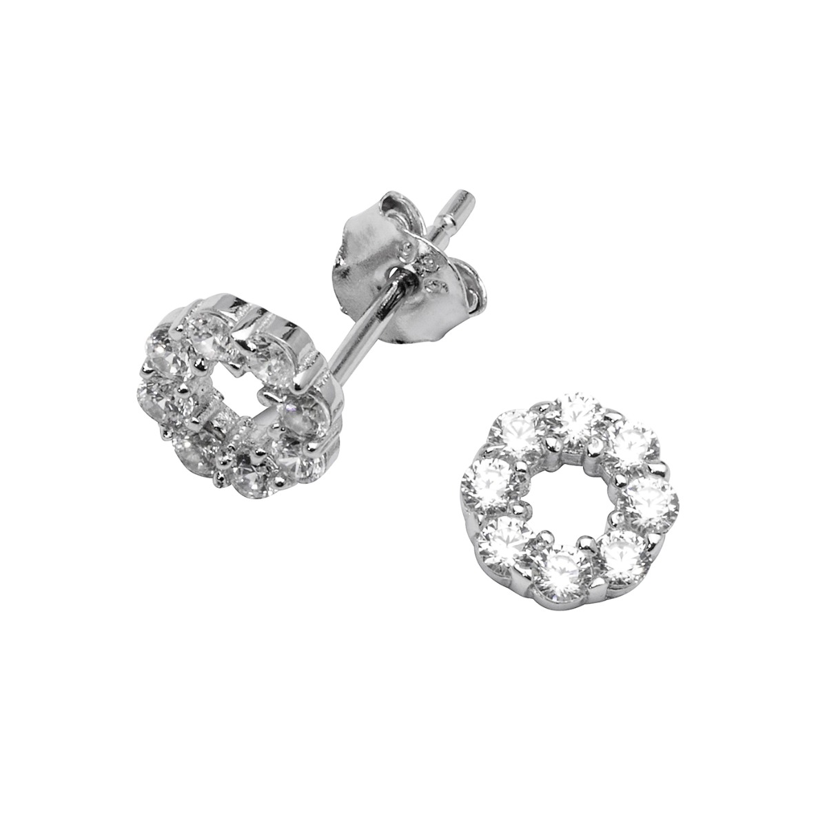 Øredobber 925 Sølv Hvit