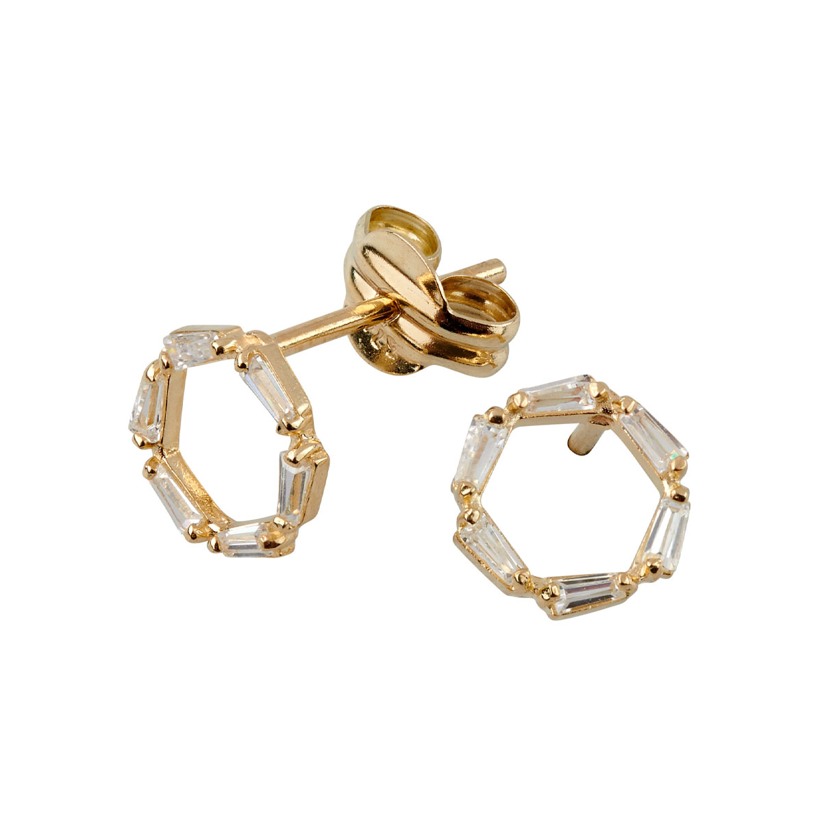 Øredobber 375 Gult Gull