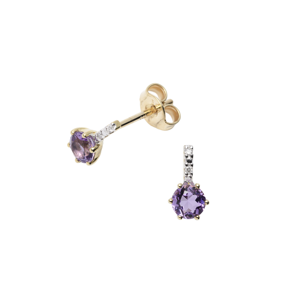 Øredobber 375 Gult Gull  