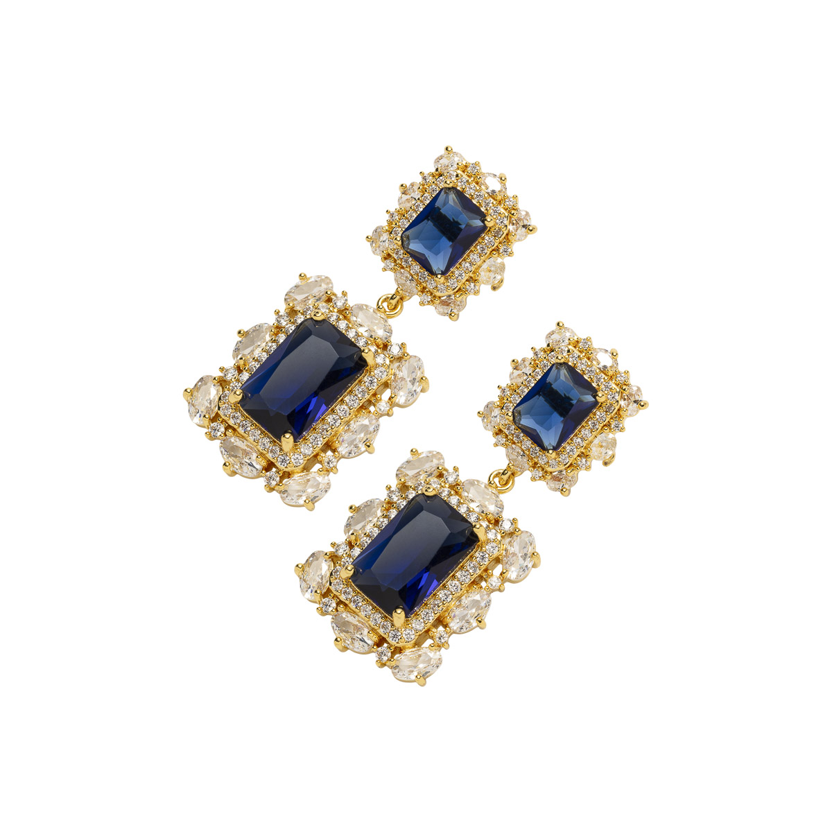 Øredobber Annet Metall Blå