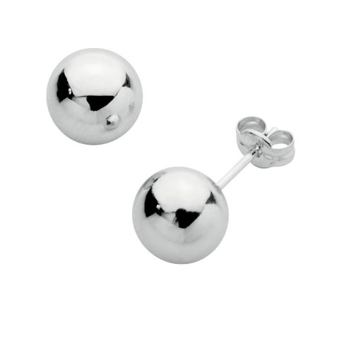 Øredobber Kuler Hvitt Gull
