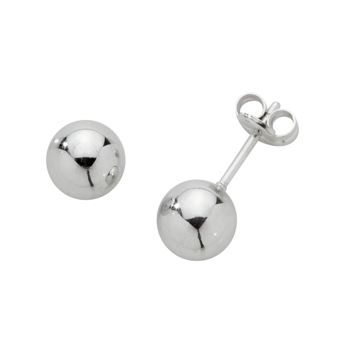 Øredobber 585 Hvitt Gull