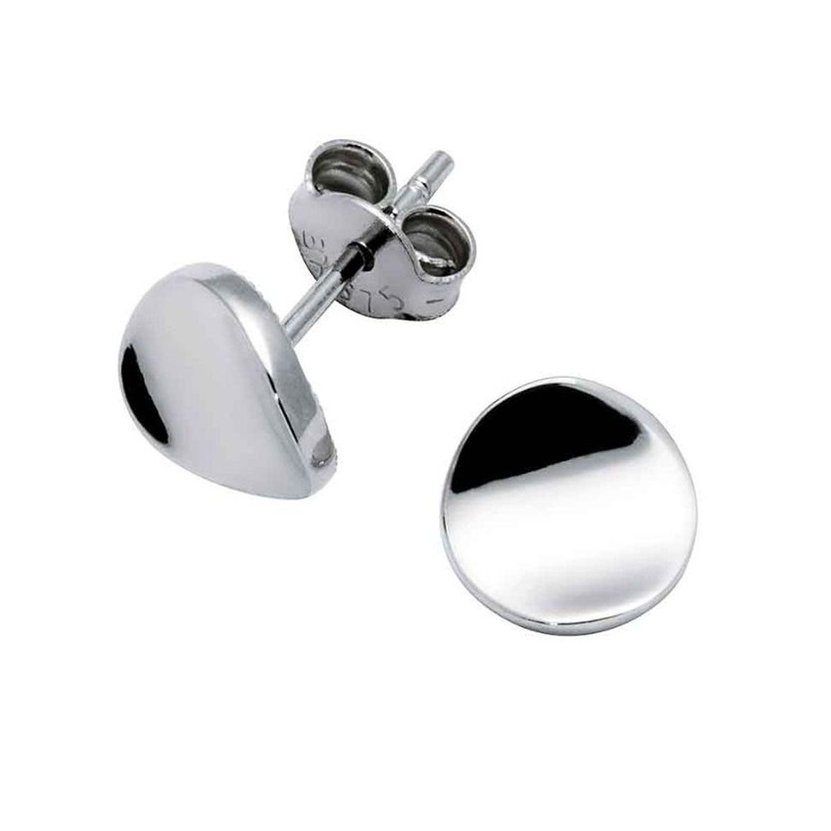 Øredobber Hvitt Gull