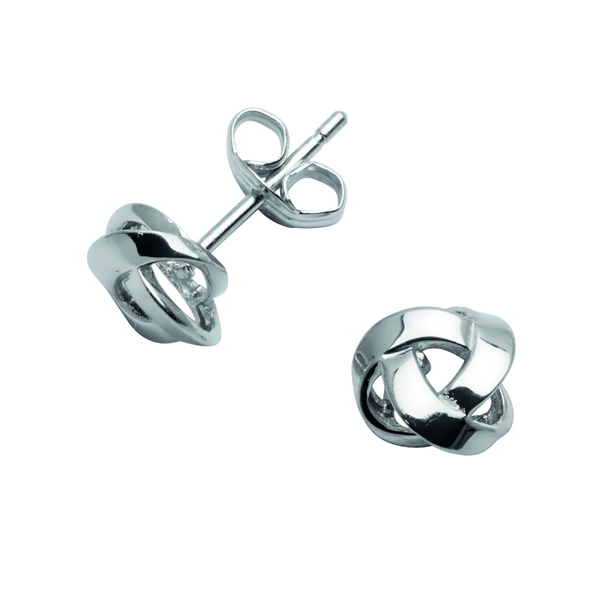 Øredobber Knute Hvitt Gull