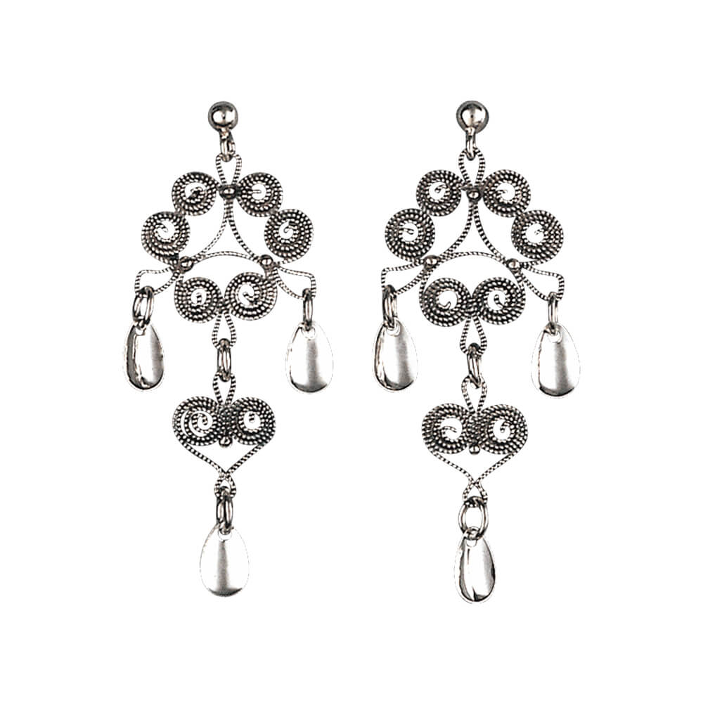 Øredobber Nordland Oksidert 830 Sølv