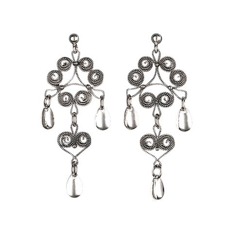 Øredobber Nordland Oksidert 830 Sølv