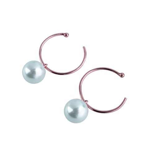 Øreringer Perle Sølv