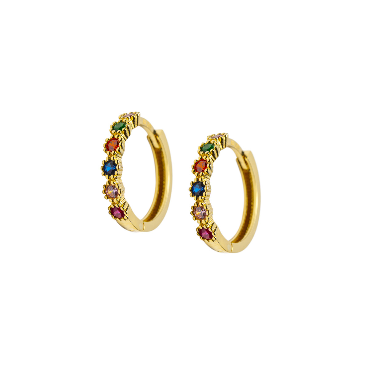 Øreringer 375 Gult Gull