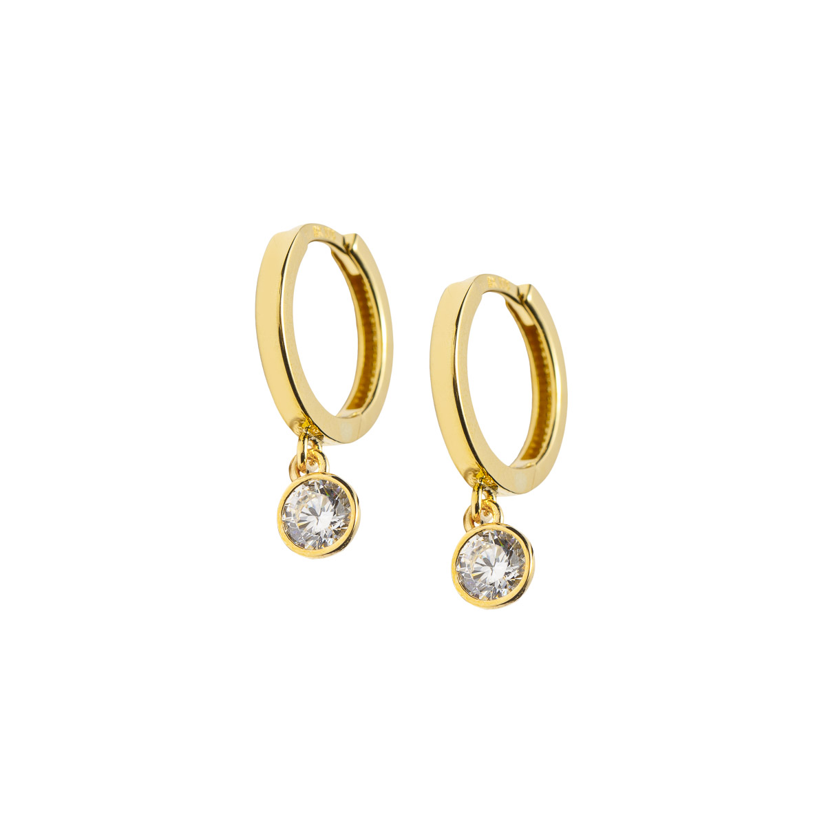 ANNE Øreringer 375 Gult Gull