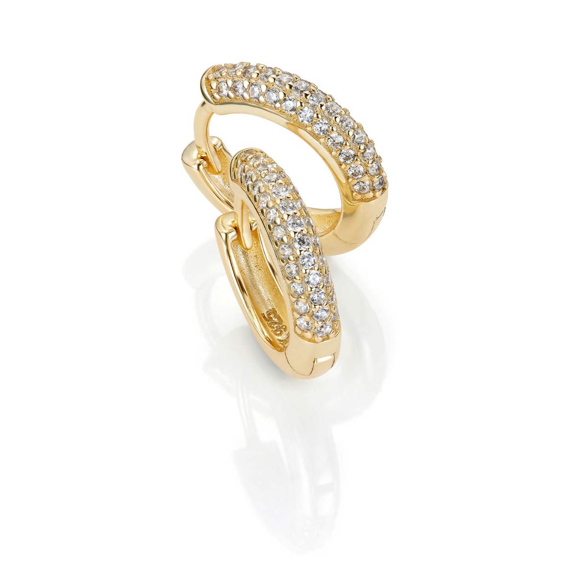 Øreringer 925 Forgylt Sølv