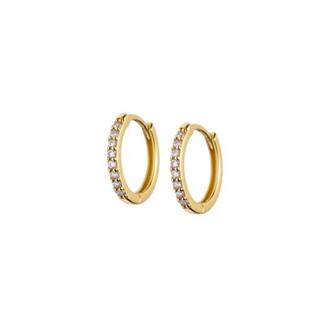 Øreringer 925 Forgylt Sølv