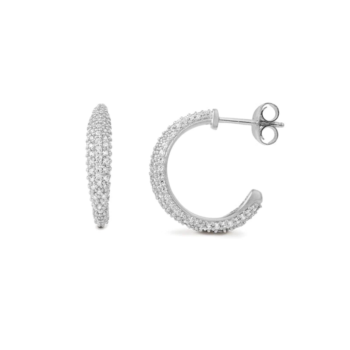 Ocean Flow Øreringer 925 Sølv