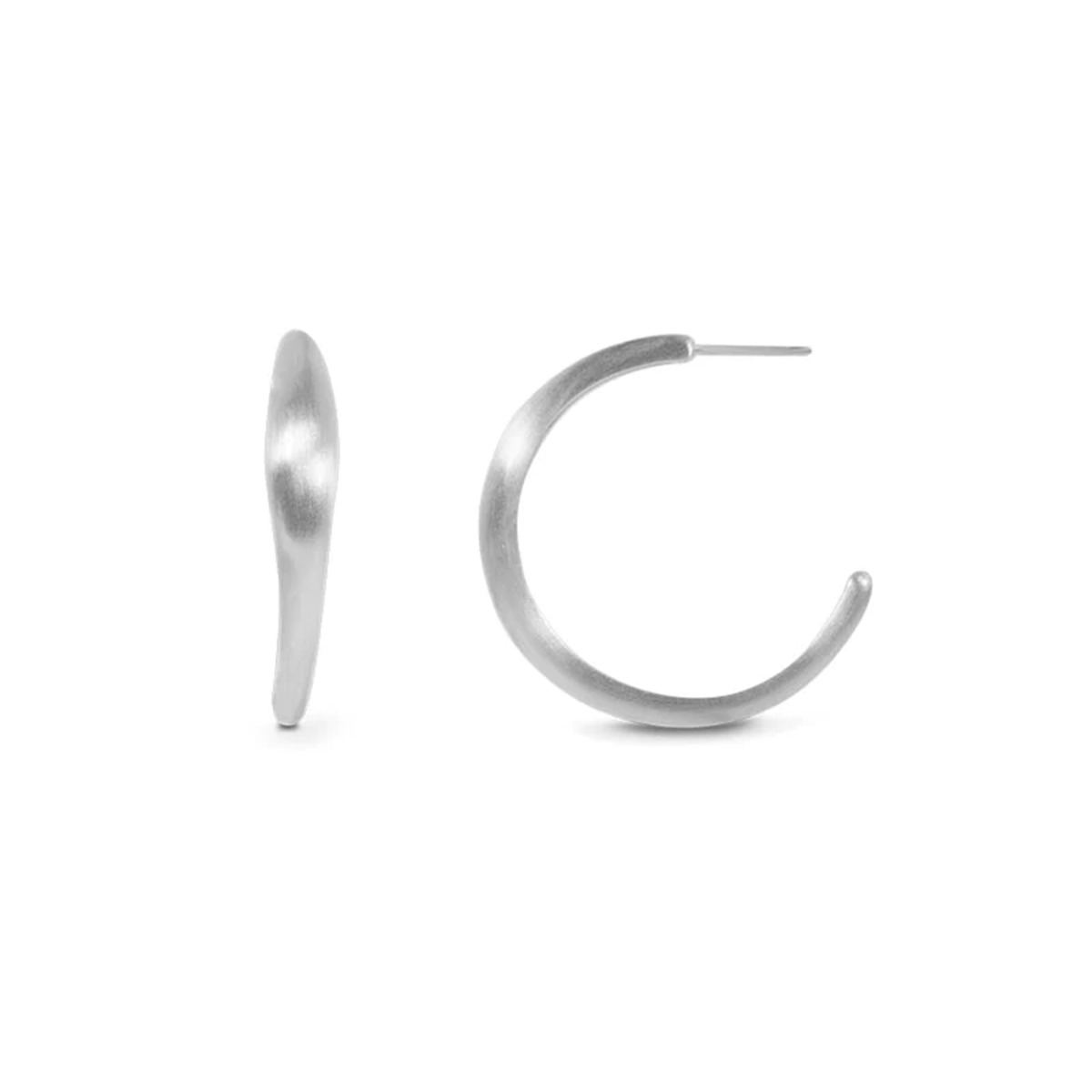 Ocean Flow Øreringer 925 Sølv