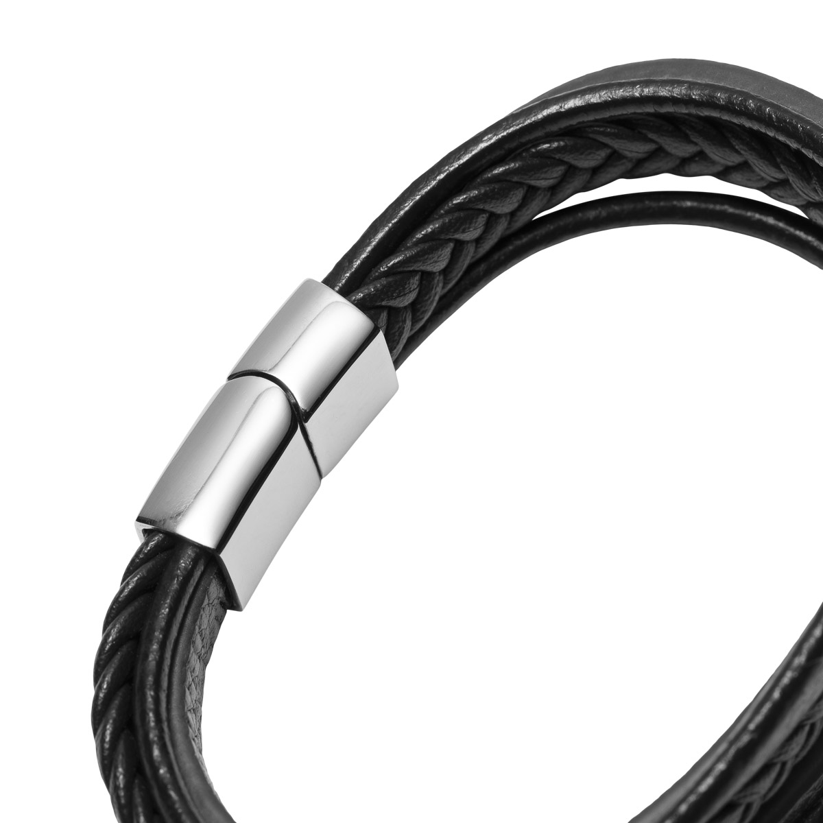 MAGNUS Skinnarmbånd Sort