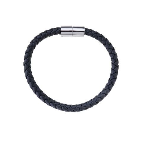 MORTEN Skinnarmbånd Sort