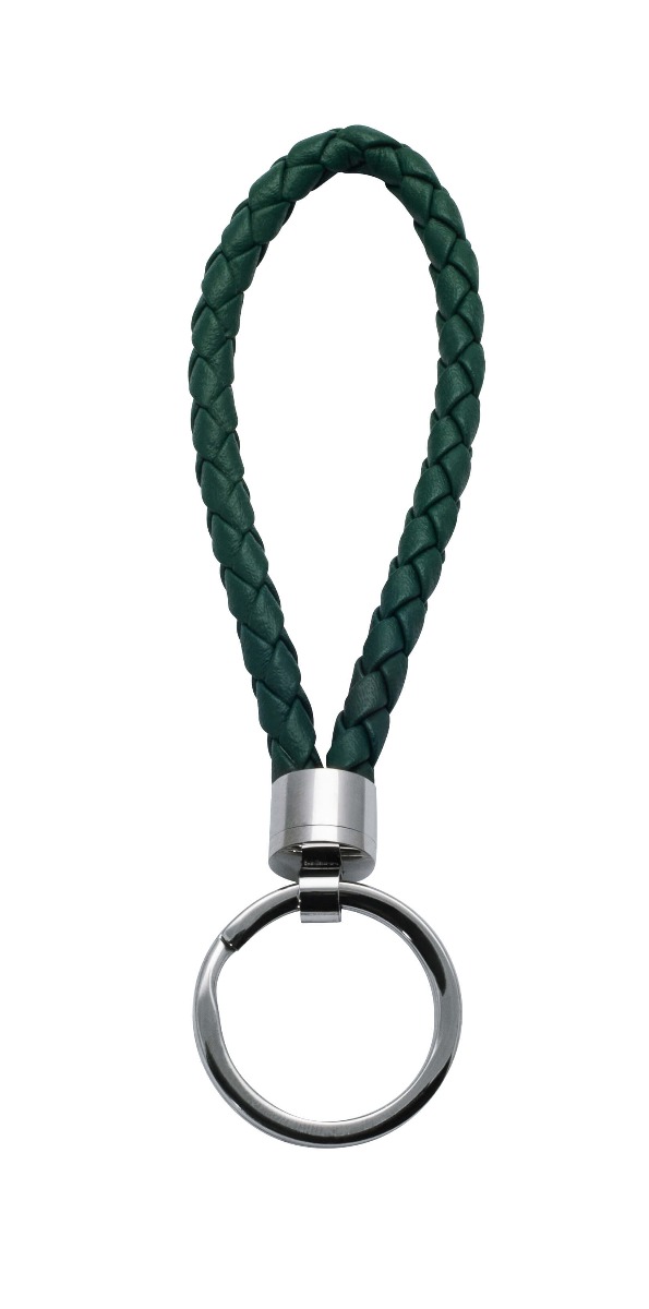 Nøkkelring Skinn Grønn 