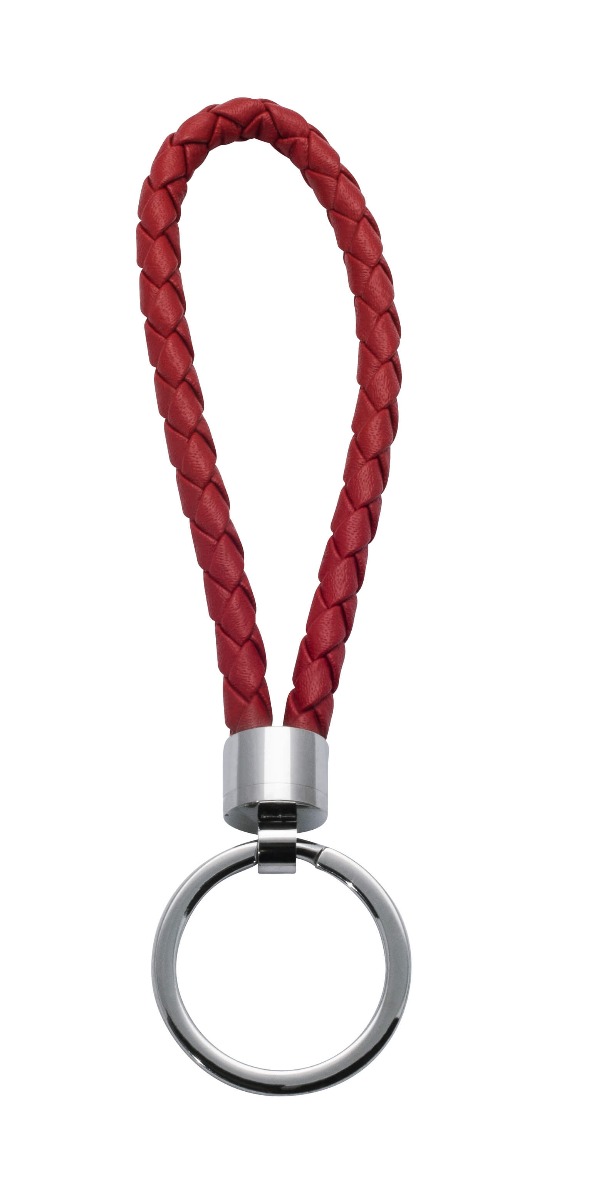 Nøkkelring Skinn Rød 