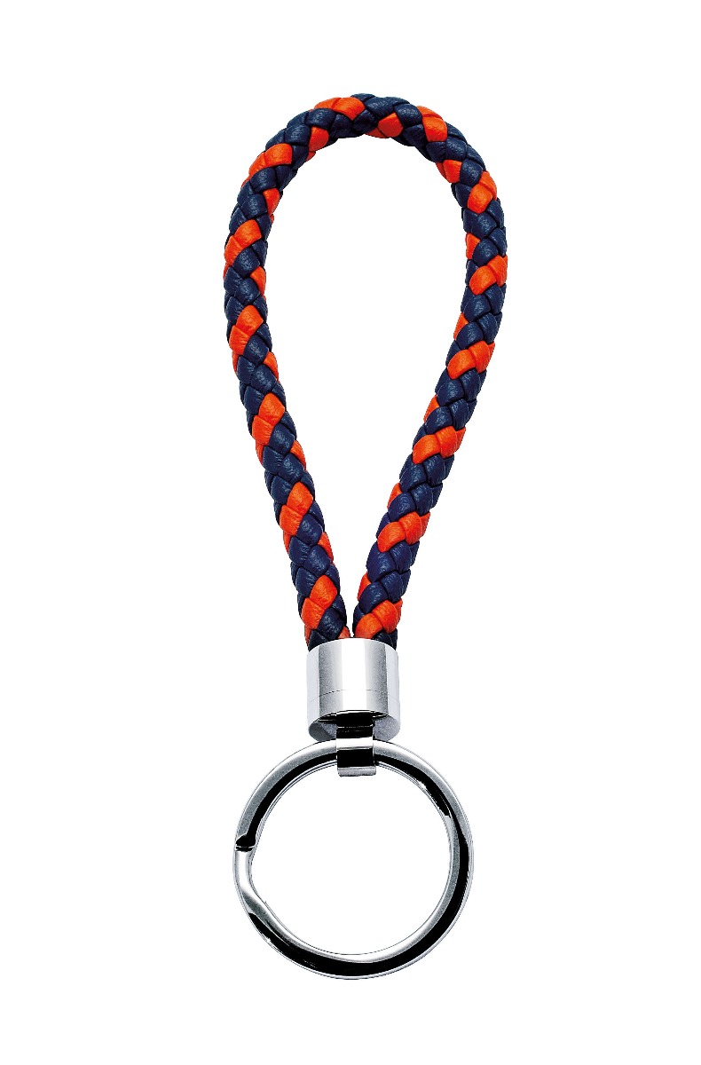 Nøkkelring Stål Blå/Rød 