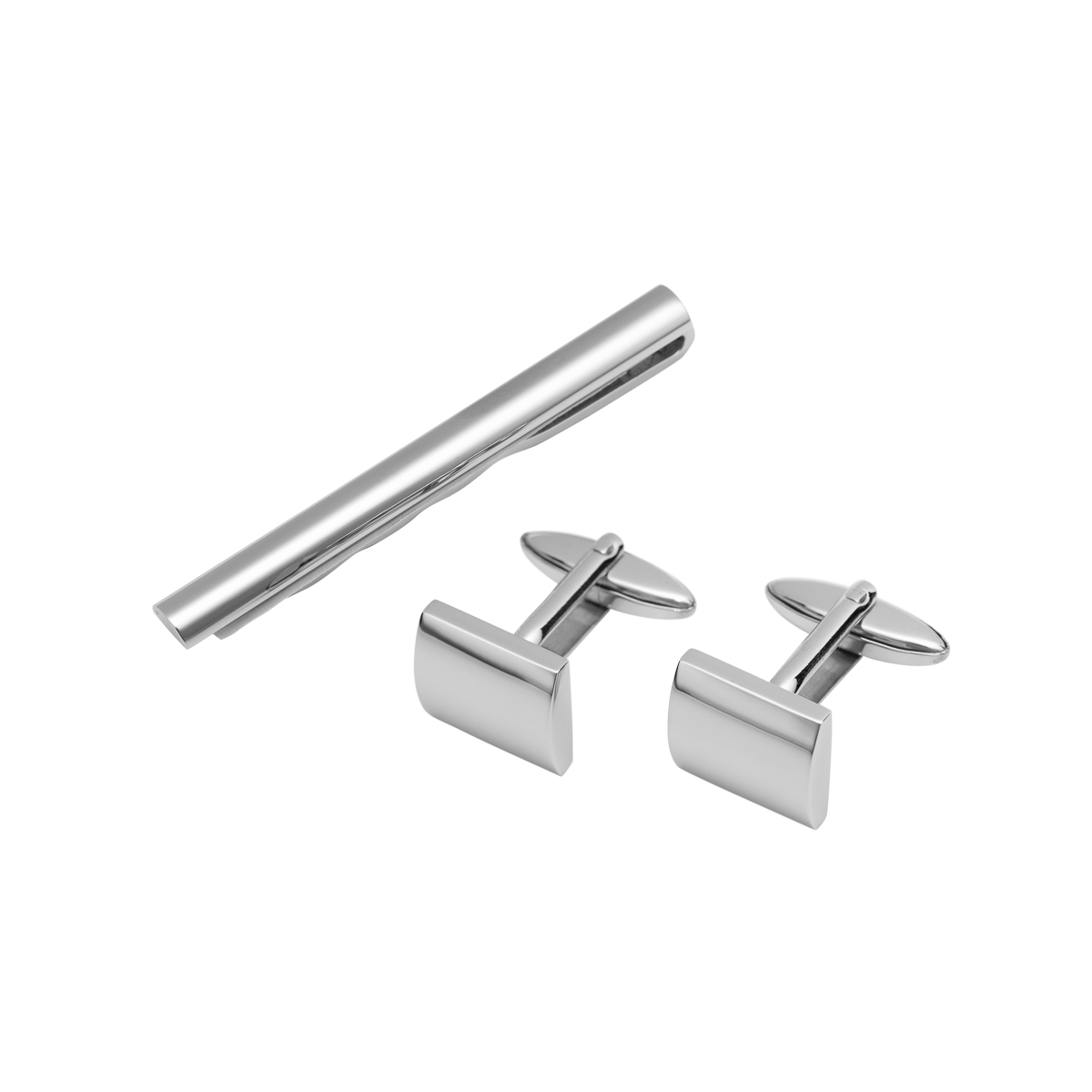 Gavesett Slipsnål Mansjettknapper Stål