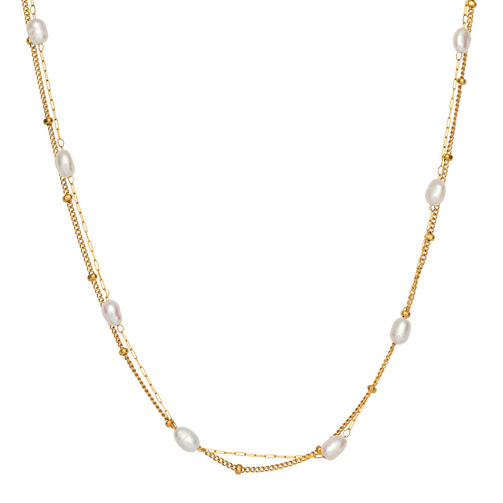 ALEXANDRA Halskjede Gullfarget Stål