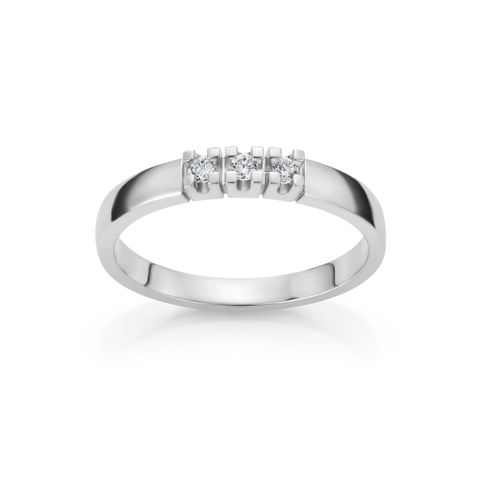 Alliansering 585 Hvitt Gull 0,09 ct