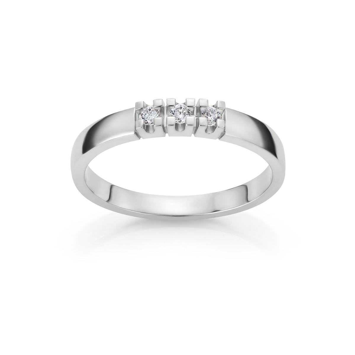 Alliansering 585 Hvitt Gull 0,21 ct