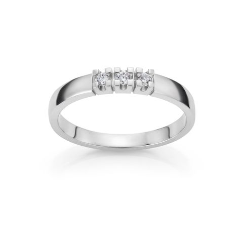 Alliansering 585 Hvitt Gull 0,30 ct