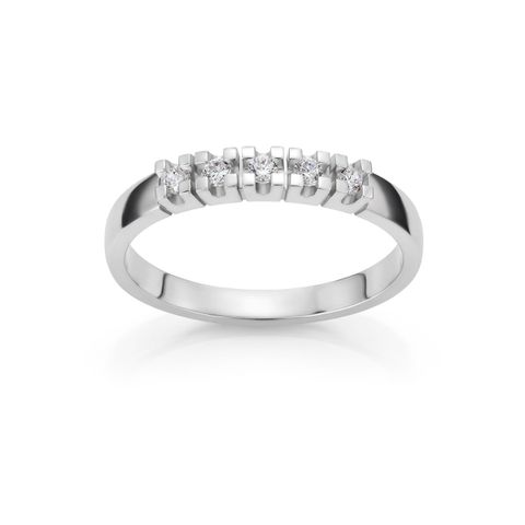 Alliansering 585 Hvitt Gull 0,50 ct