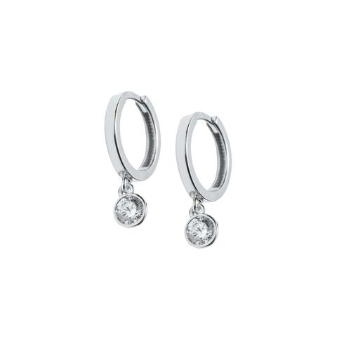 ANNE Øreringer 375 Hvitt Gull