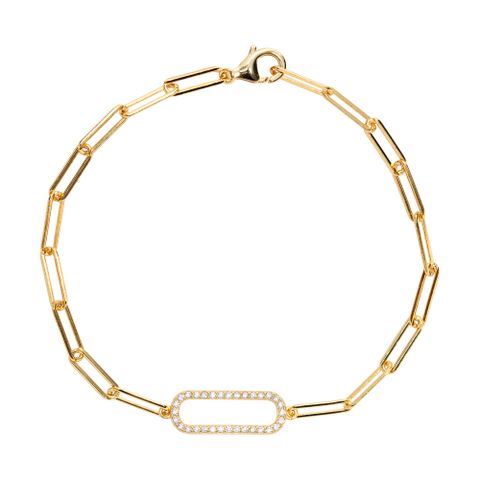 Armbånd 925 Forgylt Sølv