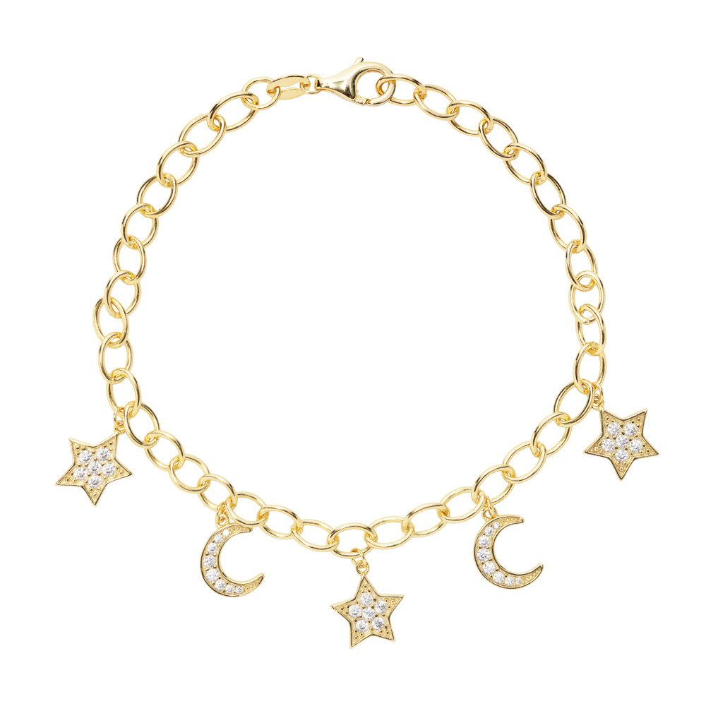 Armbånd 925 Forgylt Sølv