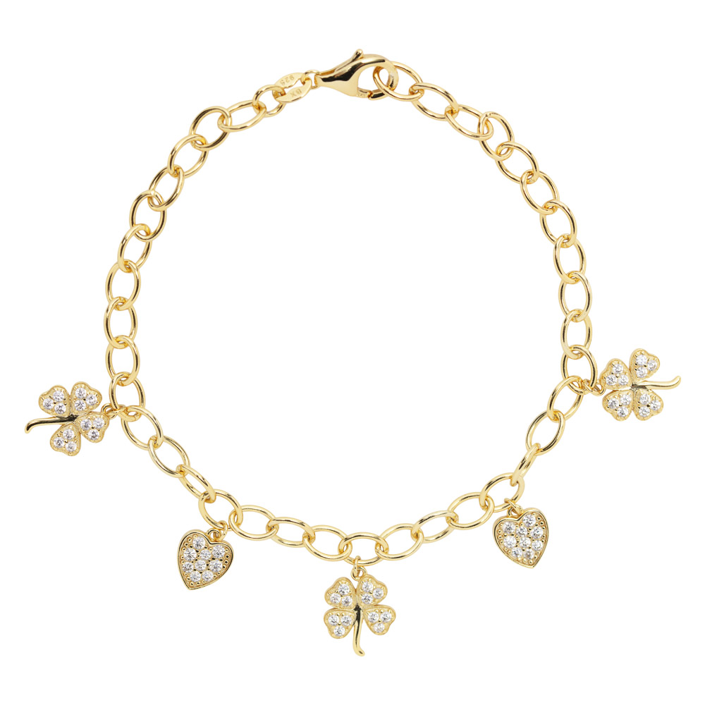 Armbånd 925 Forgylt Sølv