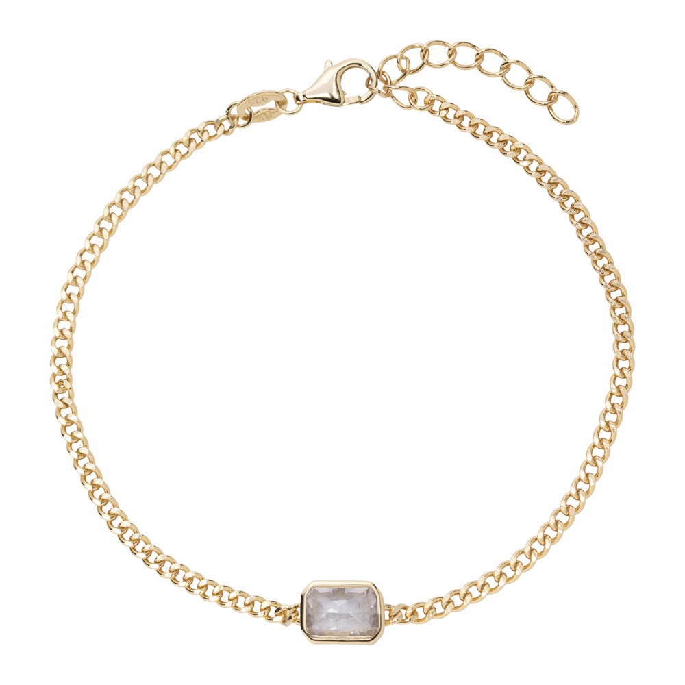 Armbånd 925 Forgylt Sølv