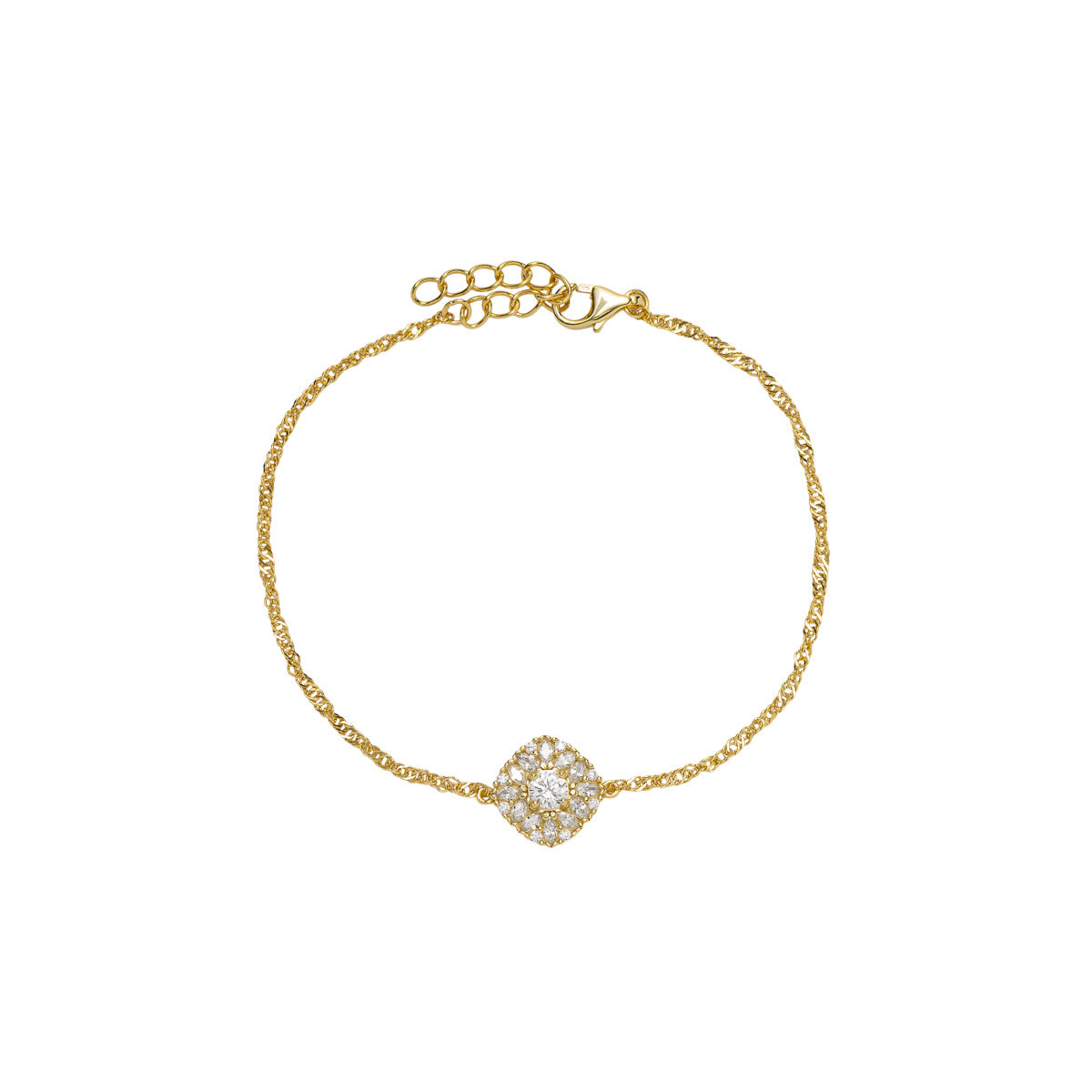 Armbånd 925 Forgylt Sølv