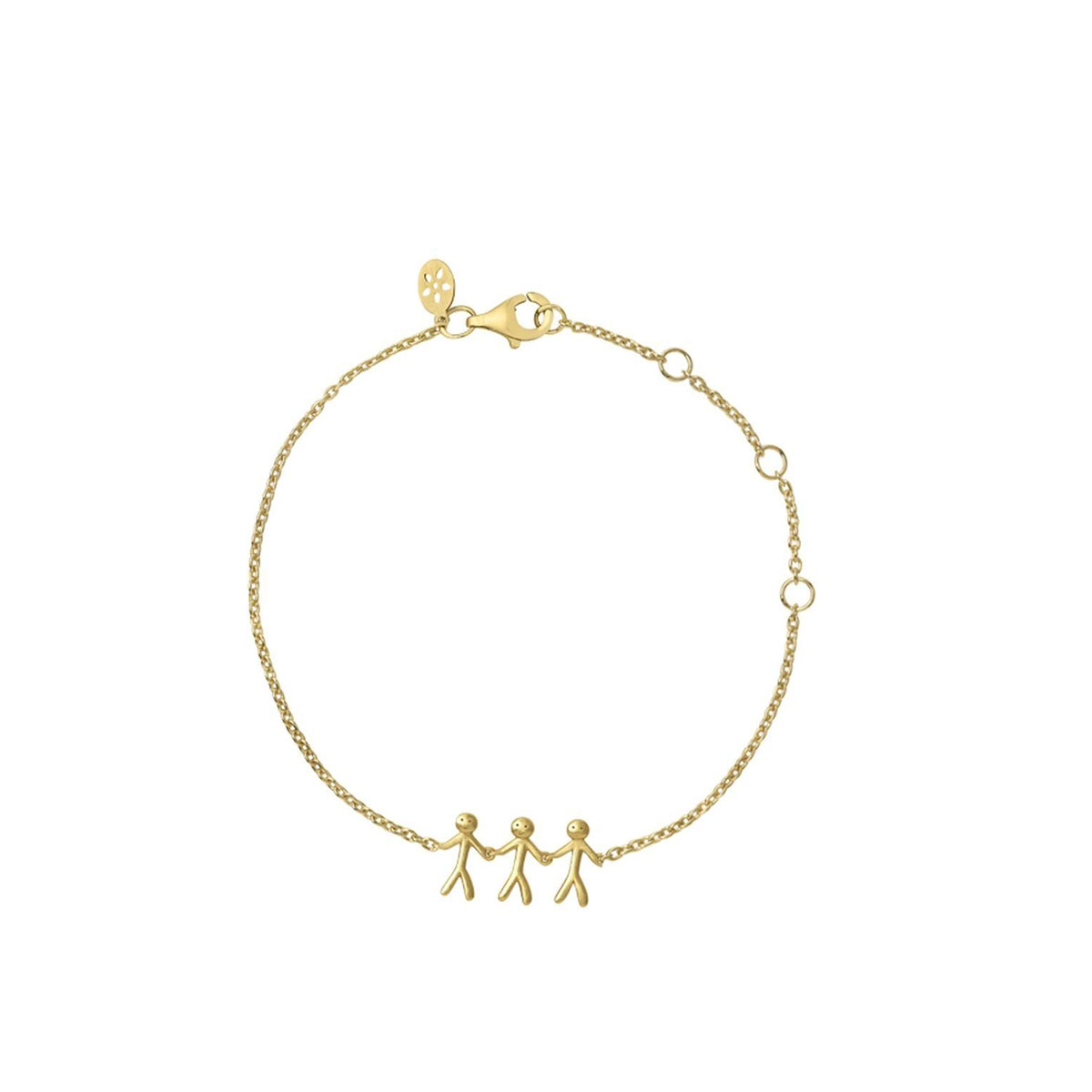Together Family 3 Armbånd 925 Forgylt Sølv