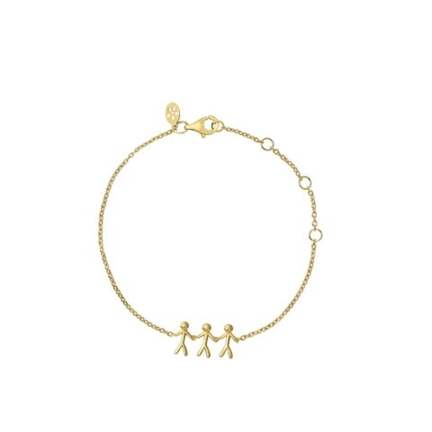 Together Family 3 Armbånd 925 Forgylt Sølv