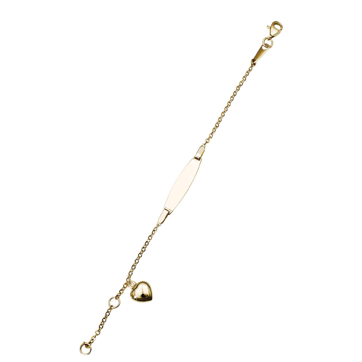 Armbånd Hjerte Gult Gull