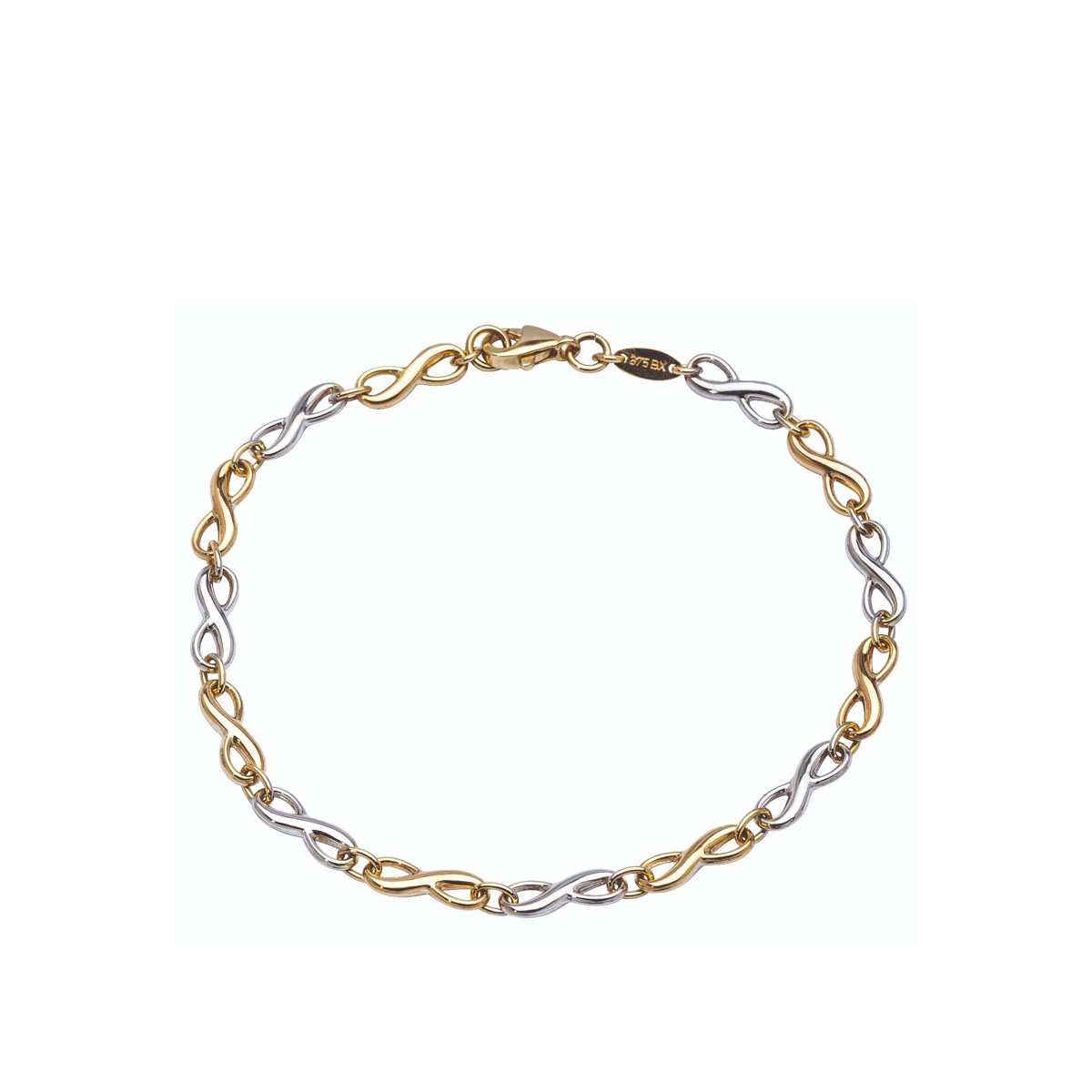 Armbånd 375 Tofarget Gull