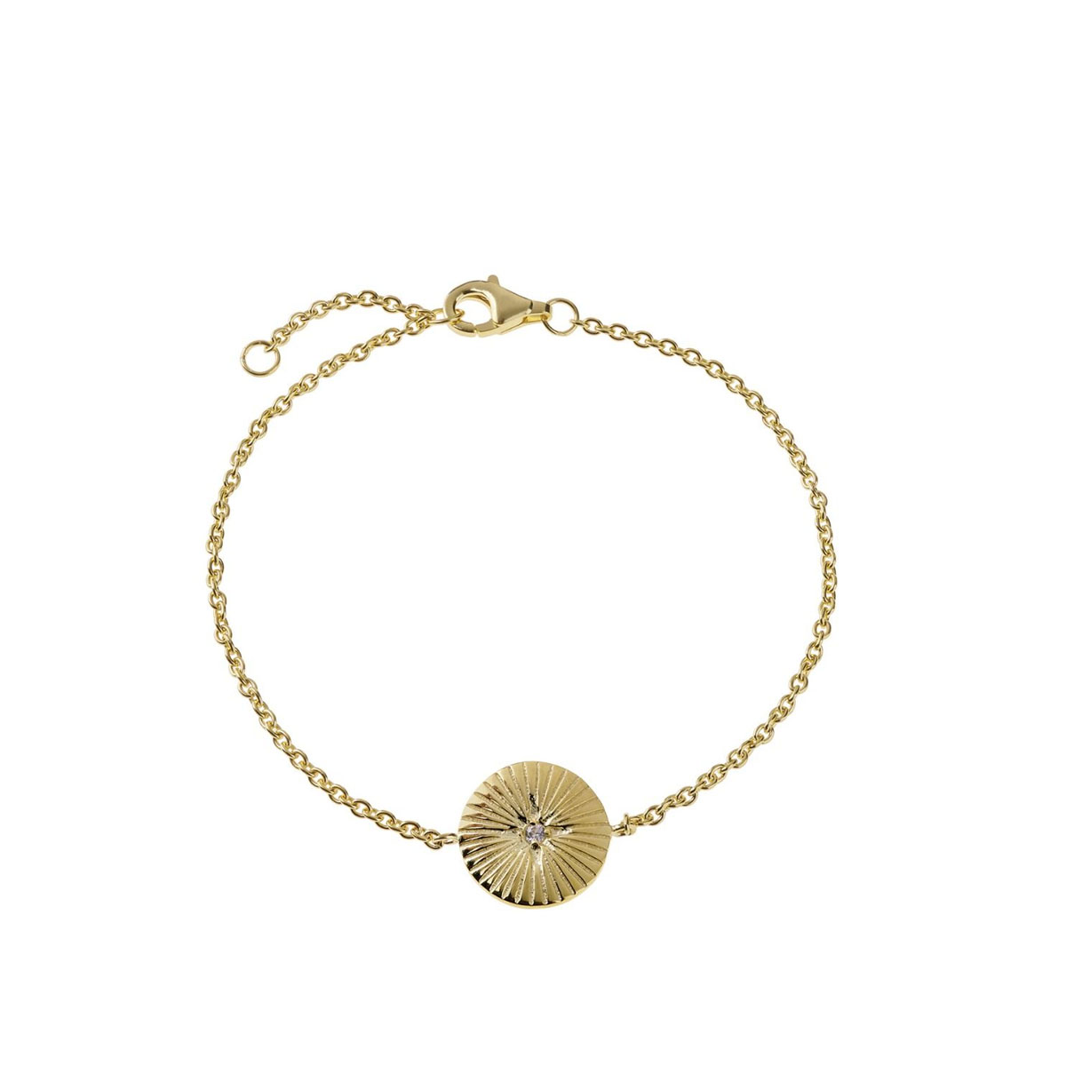 Armbånd Sirkel Gullforgylt Sølv