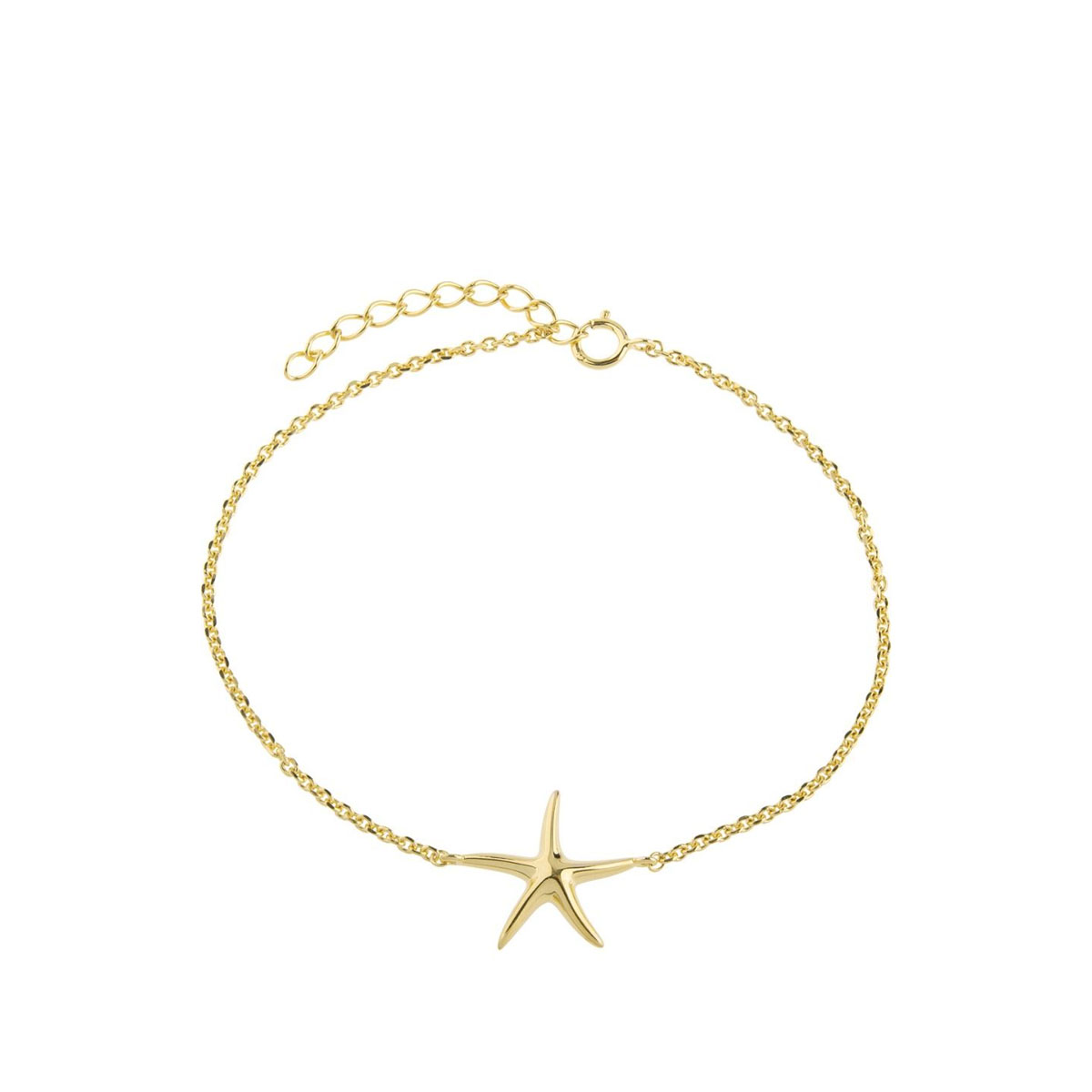 Armbånd Sjøstjerne Gullforgylt