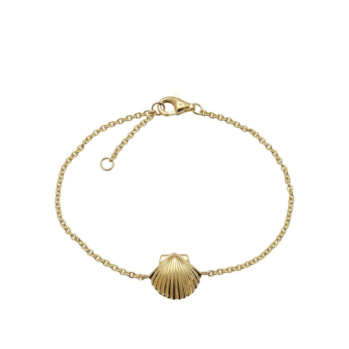 Armbånd Skjell Gullforgylt 