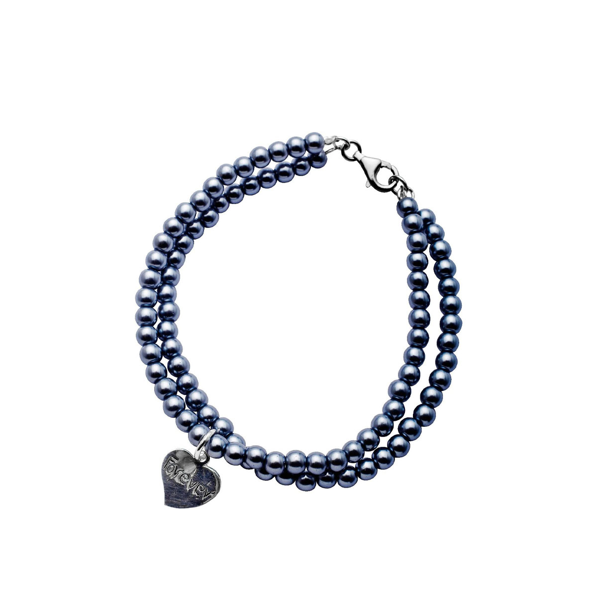 Armbånd Perle Grå Sølv 