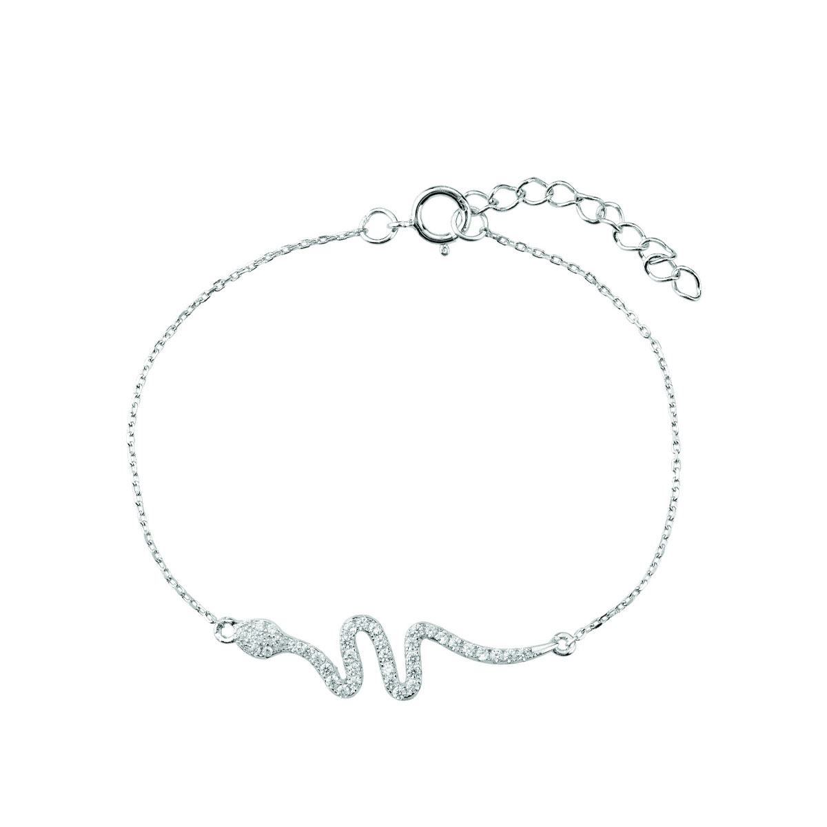 Armbånd Slange Sølv 