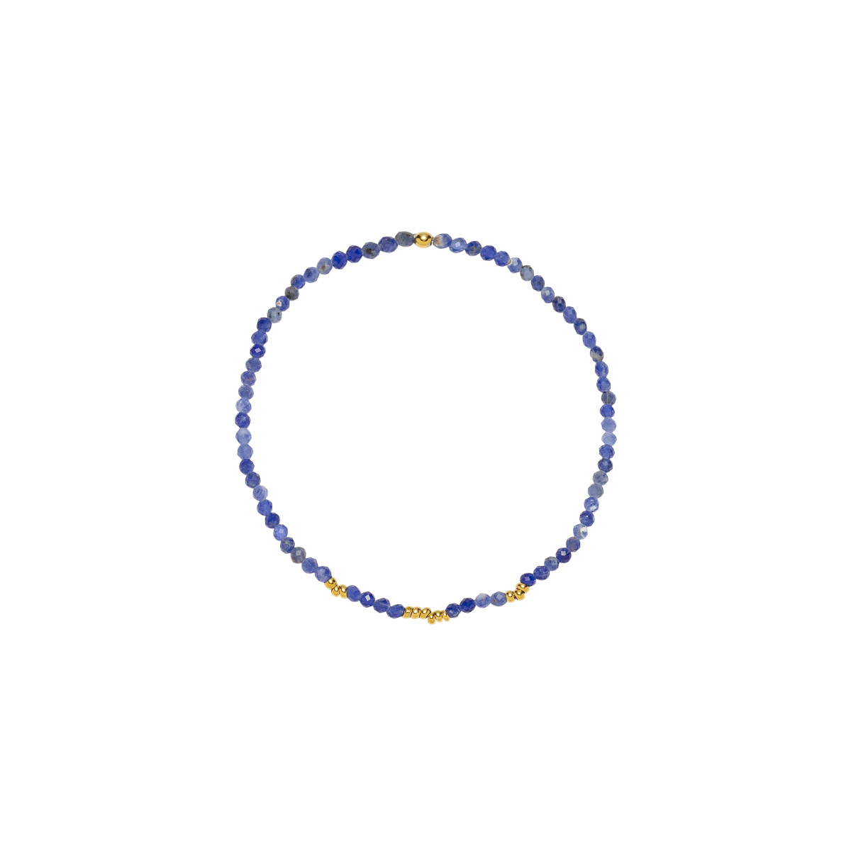 Armbånd Gullfarget Stål Blå